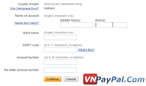 Cách Rút Tiền PayPal Về Ngân Hàng Không Bị Ngược Tên PayPal Name